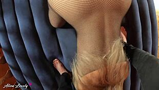 Point Of View Dirty Couple Fucking Young Girlfriend In Mask With Rabbit Toy And Sexy Costume