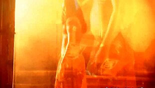 Exotic brunette lets her true feelings show in sensual striptease