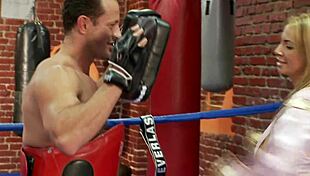 boxing coach drills my wet cunt in the ring 💥