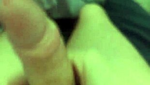 Guy masturbates naked while watching homemade porn