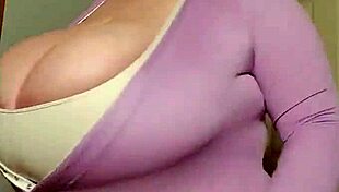 Mature Lady Flaunts Her Big Tits In Casual Setting