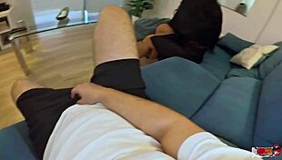 Stepmother lies down without panties next to stepson, igniting taboo desires