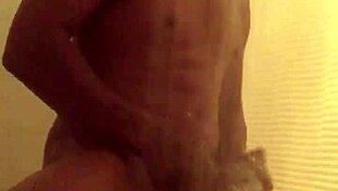 girl takes a solo shower bath