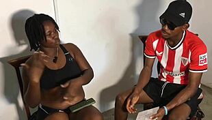 chatting with a top nigerian female model during casting