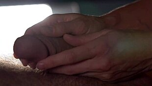 depraved bdsm slut contrasts innocence with big cock sucking and ball licking.