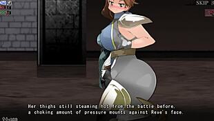 Yume-Same's giantess defeat scene unfolds casually