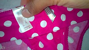 i stole my 18-year-old cousin's panties and now sharing them, comment for more pics