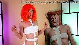 Hannahjames710 Tries On Sexy Cosplay As Wonder Woman, Leeloo, Velma, And Daphne