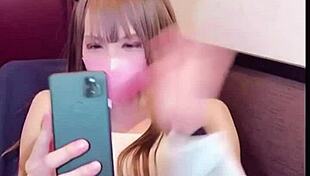 Crossdressing individual makes prank call then masturbates.