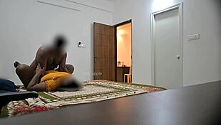 Blowjob and hard fucking while maid cleans room