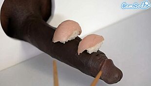 Big Tit Milfs In Sushi Glory Hole!