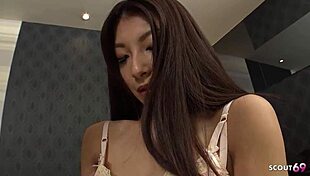 Skinny Japanese Virgin Teen Talks Old Neighbor Into Fucking And Creampie