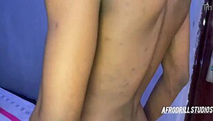 Horny African Thug Strokes Long Black Cock Before Fucking Sexy Chubby Babe Hard