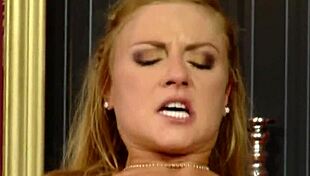 the sexy escort engages in anal play and doggystyle fucking