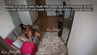 Water Delivery Cums Hard, Calls Cuckold For Intense Fuck