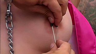 Ciera Sage Gets Fucked In Tight Ass Outside Wearing Fishnets