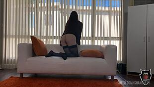 I watch Rome Major slide his monster cock in Hazel Moore's throat