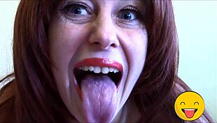 Horny Fetish Queen With Tongue Action