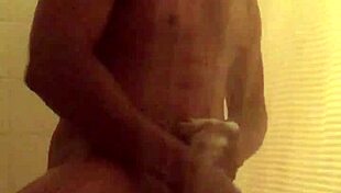 girl takes a solo shower bath