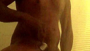 girl takes a solo shower bath