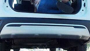 need a piss stop? asian girl tina sucks cock roadside in jeans