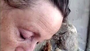 Pov mature hotwife candi annie milks cock at nudist resort pool