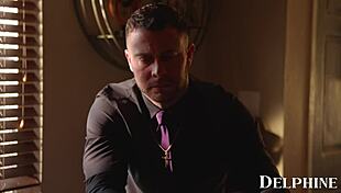 Sexy church babe Aiden Ashley fucks the priest in hardcore roleplay