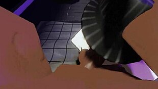 in the studio, she's riding a big black cock with her big ass and tits bouncing