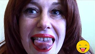 Horny Fetish Queen With Tongue Action