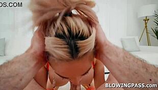 Crystal Rush Flexing Deepthroating Skill With Monster Cock