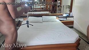 big cock brunette gets pounded hard by monster dick and recorded