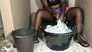 Weekend laundry as a housewife