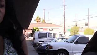 I watch Anya Ivy at the gloryhole sucking cock