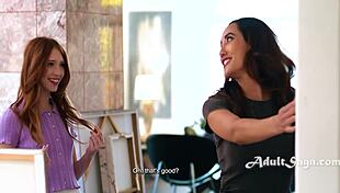 milf banging the neighbor's girl 😏 chloe amour and myra moans