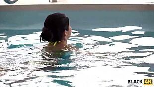 Watch These Playful Girls Turn Swimming Lesson Into Intense Interracial Doggystyle!