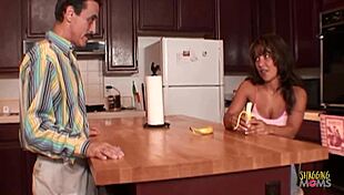 Neighbor fucks brunette whore anally deep while hubby’s away 😈