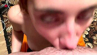 cousin leprichon fucks her throat till she pukes in rough session