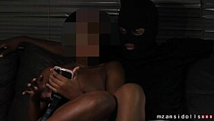 Ebony Babe Spreading Pussy