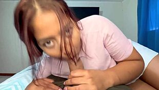 my big-assed stepsister enters my room for some dick