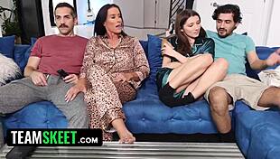 Familystrokes - Stepmom And Girlfriend Fail No Nut November