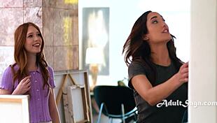 milf banging the neighbor's girl 😏 chloe amour and myra moans