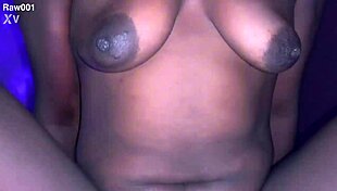 quickie with babe in dress riding bareback cowgirl style on oiled ass