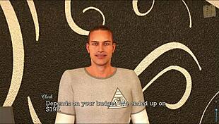 leap of faith with big ass brunette in erotic game