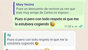 Doña mary gets horny and sends nudes