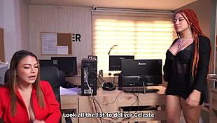 Boss, don't get upset - can I give you a relaxing tongue massage in your pussy?