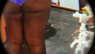 Hidden Camera Catches Religious Neighbor's Huge Ass In Homemade Latina Scene!