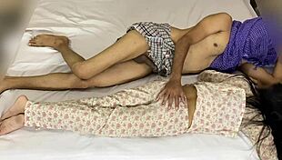 mother-in-law and i shared the bed and fucked all night 😏💦