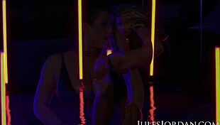 jules jordan - dark seduction angela white fucks under neon lights at night 😈