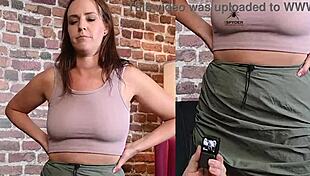 alisha adams tries outfits and gets boobs taped
