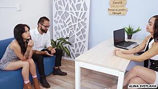 did my boss catch our office affair? she fucks us hard!